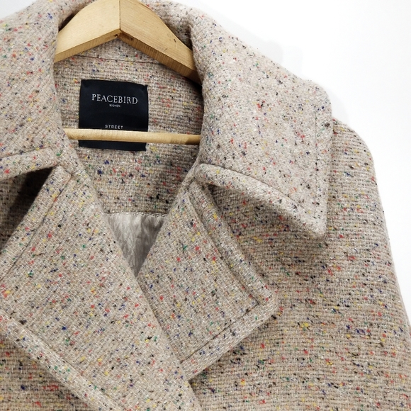 PEACEBIRD | Street Wool Blend Oversized Coat - Picture 3 of 16